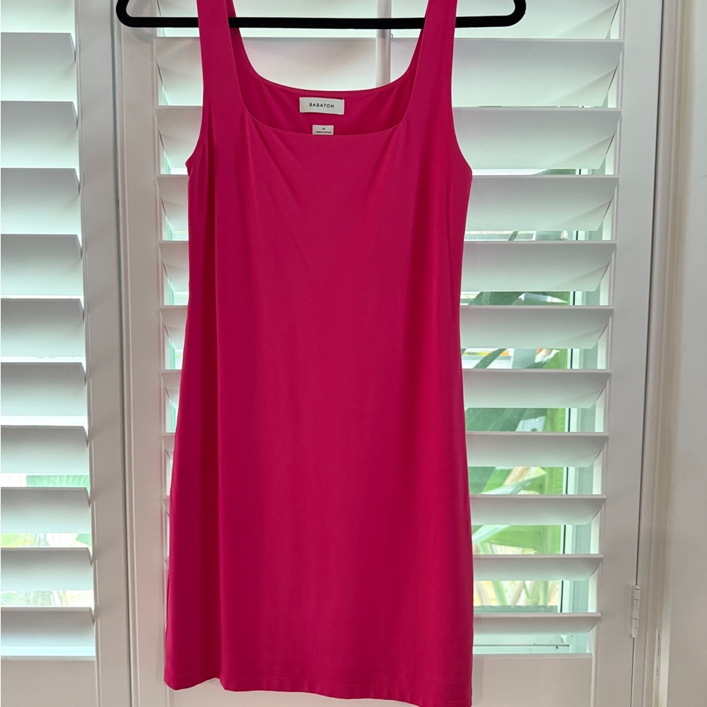 Aritzia Babaton Hot Pink Bodycon Mini Dress NWOT